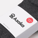 Asaka 4er-Pack Bambussocken Herren dunkelgrau Riku