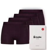 Asaka Boxershorts Bambus Bordeaux