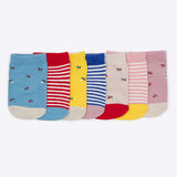 Set of 7 baby socks for girls &amp; boys 1 - 12 months