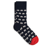 Lustige Damensocken Muster Elefanten