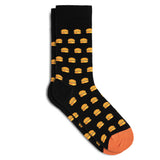 Lustige Herrensocken Muster Hamburger