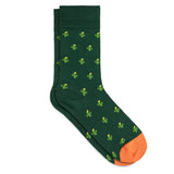 Lustige Herrensocken Muster Kakteen