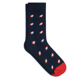 Lustige Herrensocken Muster Raketen