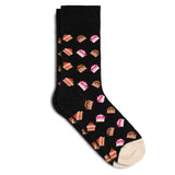 Lustige Damensocken Muster Kuchen