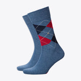 Burlington Herrensocken Everyday 2 Pack hellblau & rot