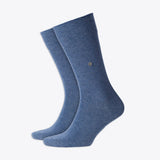 Burlington Freizeitsocken Herren Lord einfarbig graublau