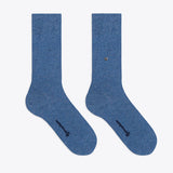 Burlington Lord einfarbige Herrensocken Graublau