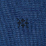 Burlington Herrensocken Leeds einfarbig blau Schurwolle