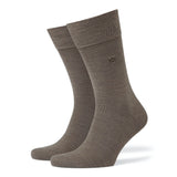 Burlington Herrensocken Leeds unifarben braun Schurwolle
