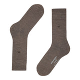 Burlington Herrensocken Leeds unifarben braun Schurwolle