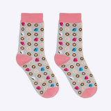 Damensocke "Ivy" Kaffeetassen & Donuts