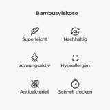 Asaka 4er-Pack Boxershorts Bambus Weiß
