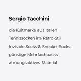 3 schwarze Viertelsocken von Sergio Tacchini