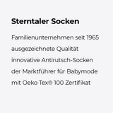 Sterntaler Fliesen Flitzer Babysocken AIR dunkelblau orange Neon Sterne Jungs