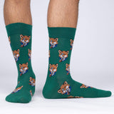 Sock It to Me motif socks men's set of 2 Evergreen Socks