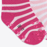 Sterntaler 2-pack ABS baby socks cat motif pink pink striped girls