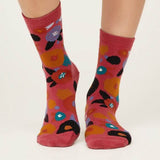 Thought Damensocken Bambus Blumenmuster