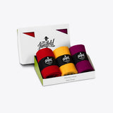 Von Jungfeld Geschenkbox Damensocken Frühlingsfarben