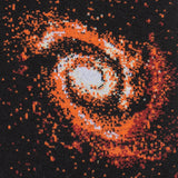 Von Jungfeld Herrensocke schwarz mit Motiv Milkyway