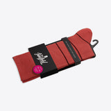 Von Jungfeld Herrensocke Stripes Dublin Streifenmuster rot