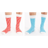 Asaka Set 4 Boxer & Socken Bambus Weiß / gemustert