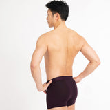 Asaka 4er-Pack Boxer Bambus Bordeaux & Navy