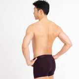 Asaka 4er-Pack Boxer Bambus Bordeaux