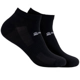 Asaka 6er-Pack Sneakersocken Bambus Schwarz A+ Fiber®