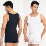Asaka 4er-Pack Unterhemden Bambus Navy & Weiß